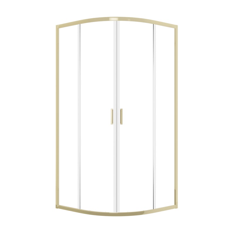 language Kabina prysznicowa SEVANTE 90x90cm półokrągła przesuwna LANDA złota 1 szt.