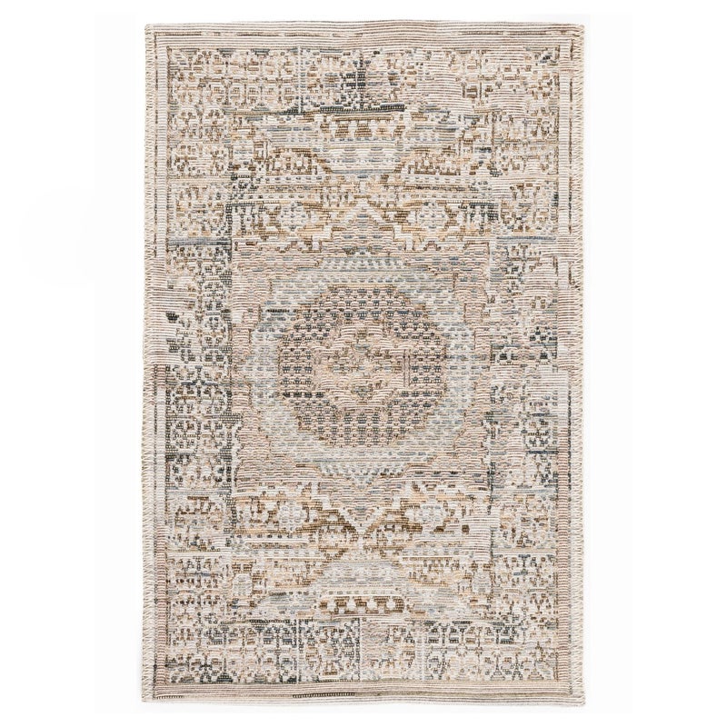 Dywan Wełniany Sahara 60x100 cm Klasyczny Vintage Beżowy