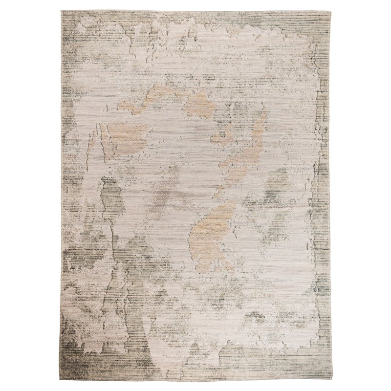 Dywan Wełniany Sahara 200x285 cm Abstrakcyjny Vintage Beżowy