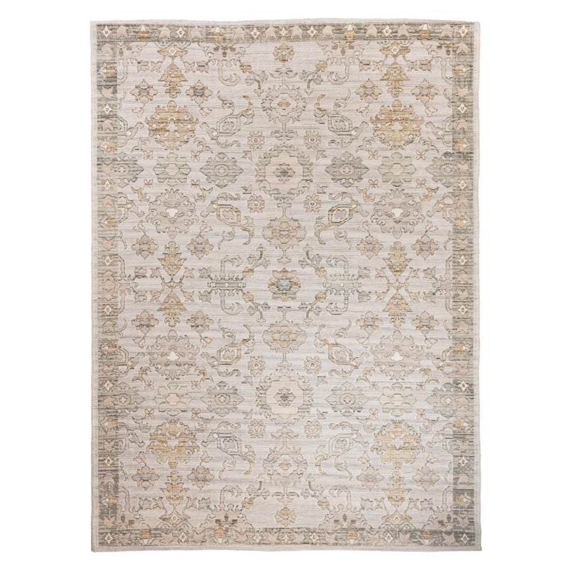 Dywan Wełniany Sahara 120x180 cm Ornament Vintage Beżowy