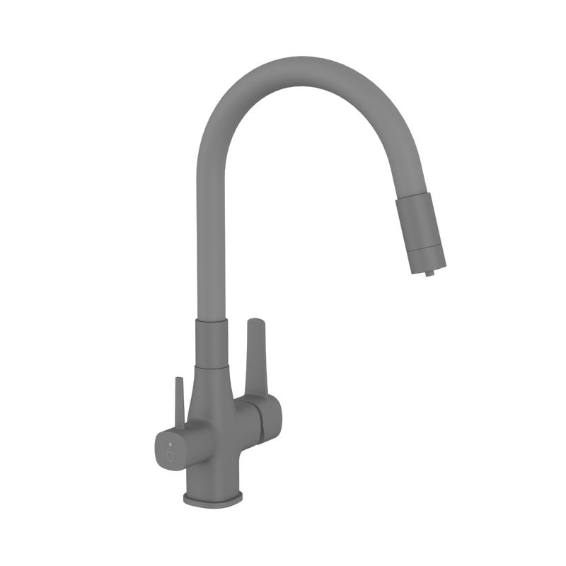 Bateria kuchenna z filtrem Invena Magic szara