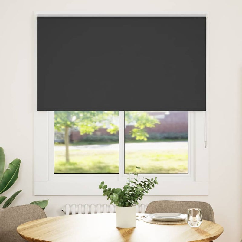 Roleta zaciemniająca czarny 120x150cm Szerokość tkaniny 116,6cm vidaXL