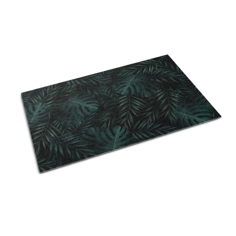 Wycieraczka wejściowa pod drzwi do butów - Nowoczesny design 150 x 100 cm Liście Monstery Miękki dywanik do wnętrza Tulup