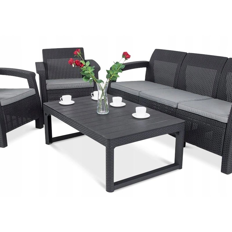 Zestaw Mebli ogrodowy Trasowych CORFU MAX 3 Graphite 1 szt