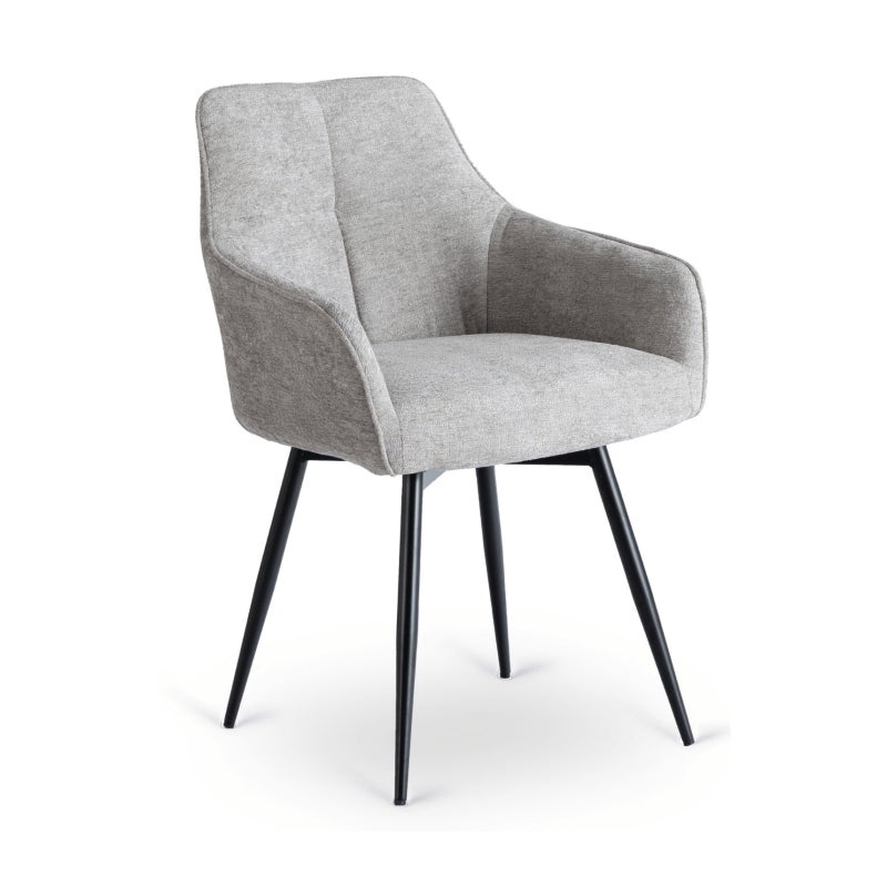 Krzesło Tapicerowane Kuchenne Do Jadalni Salonu Kuchni Szary PALMA