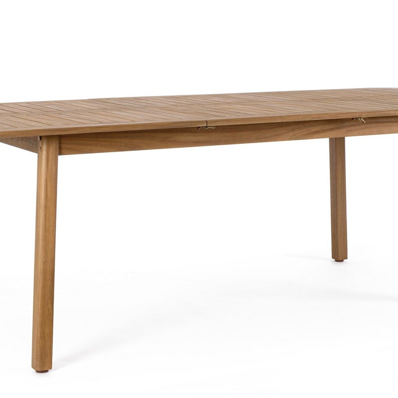 Rozkładany stół z drewna akacjowego 180-240x100 do użytku wewnątrz i na zewnątrz