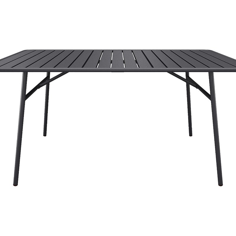 Stół ogrodowy o dł. 200 cm z metalu - antracytowy - MIRMANDE marki MYLIA