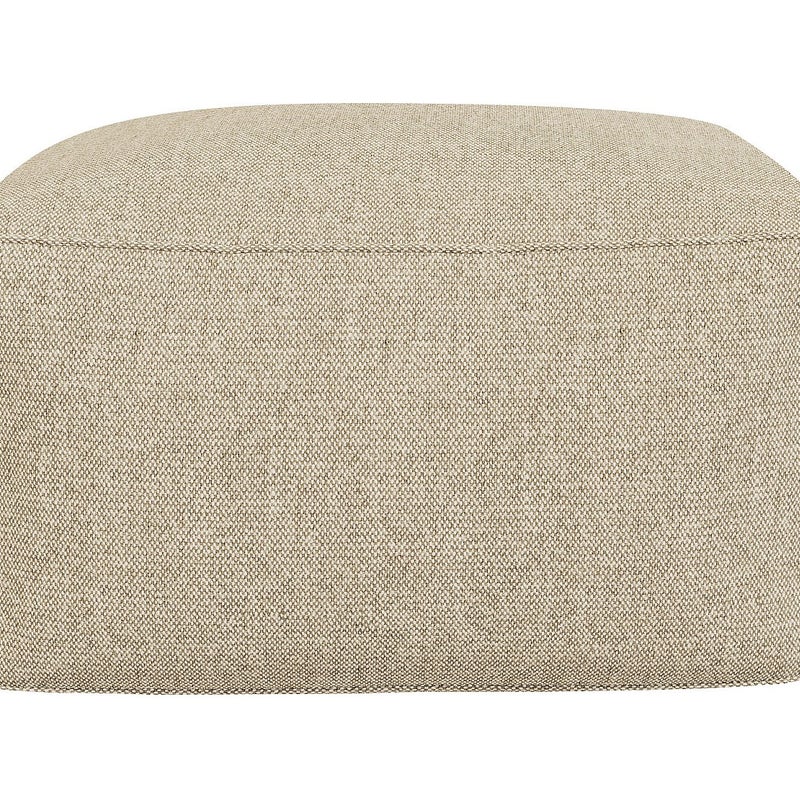 MYLIA Puf ogrodowy tapicerowany - Beżowy - NOUMARA