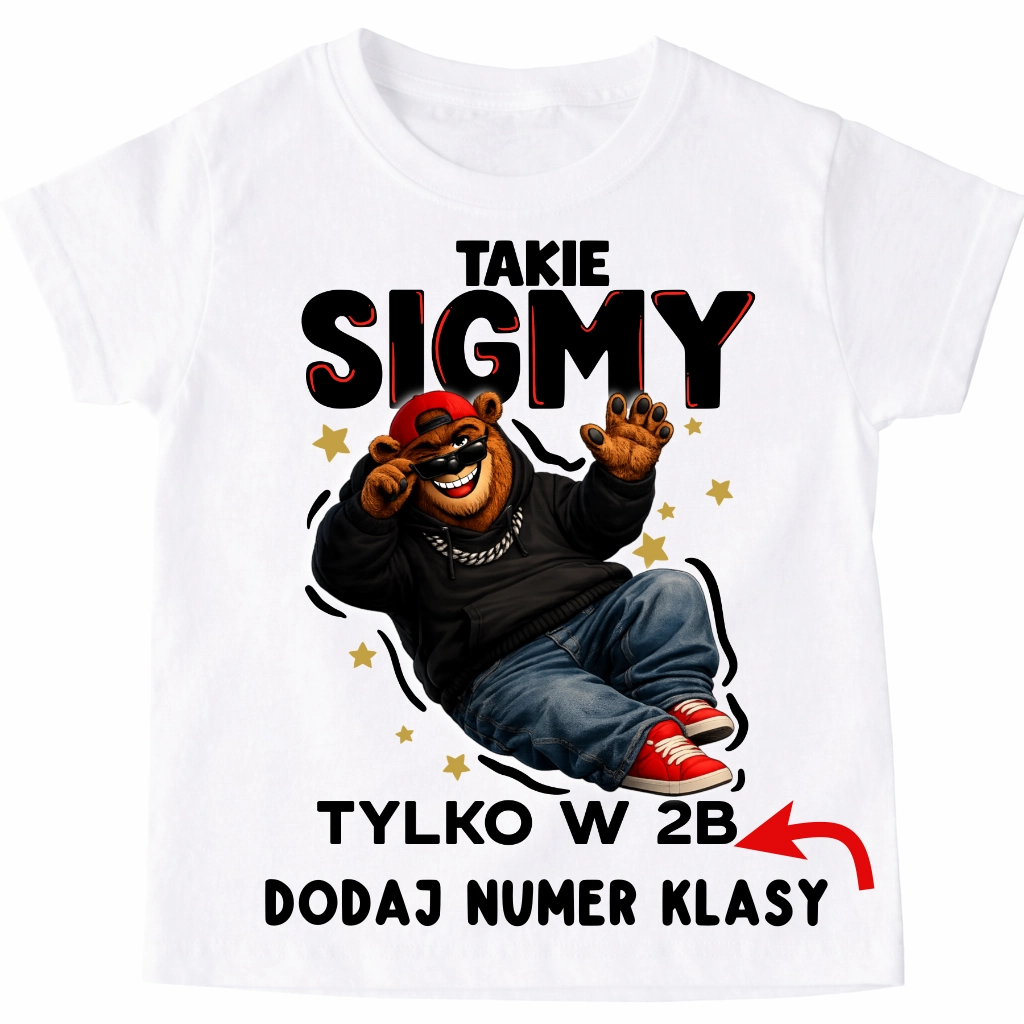 Koszulka dla chłopaków z klasy na Dzień Mężczyzny - TAKIE SIGMY TYLKO W
