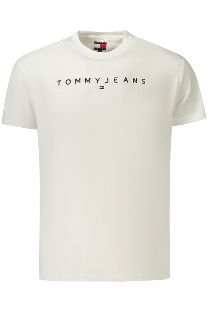 TOMMY HILFIGER MĘSKA KOSZULKA Z KRÓTKIM RĘKAWEM BIAŁA