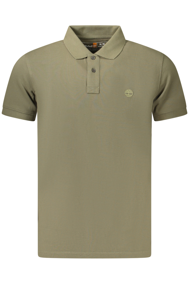 TIMBERLAND MĘSKA KOSZULKA POLO Z KRÓTKIM RĘKAWEM W KOLORZE ZIELONYM