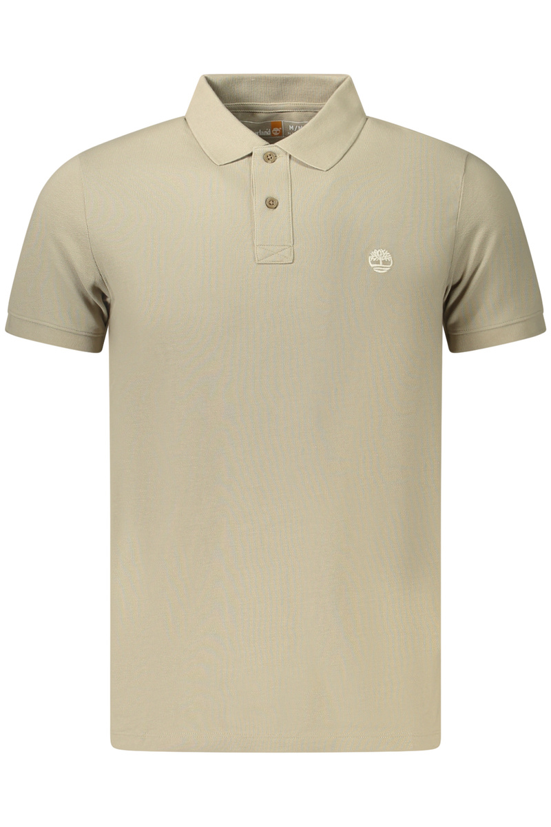 TIMBERLAND MĘSKA KOSZULKA POLO Z KRÓTKIM RĘKAWEM, BEŻOWA