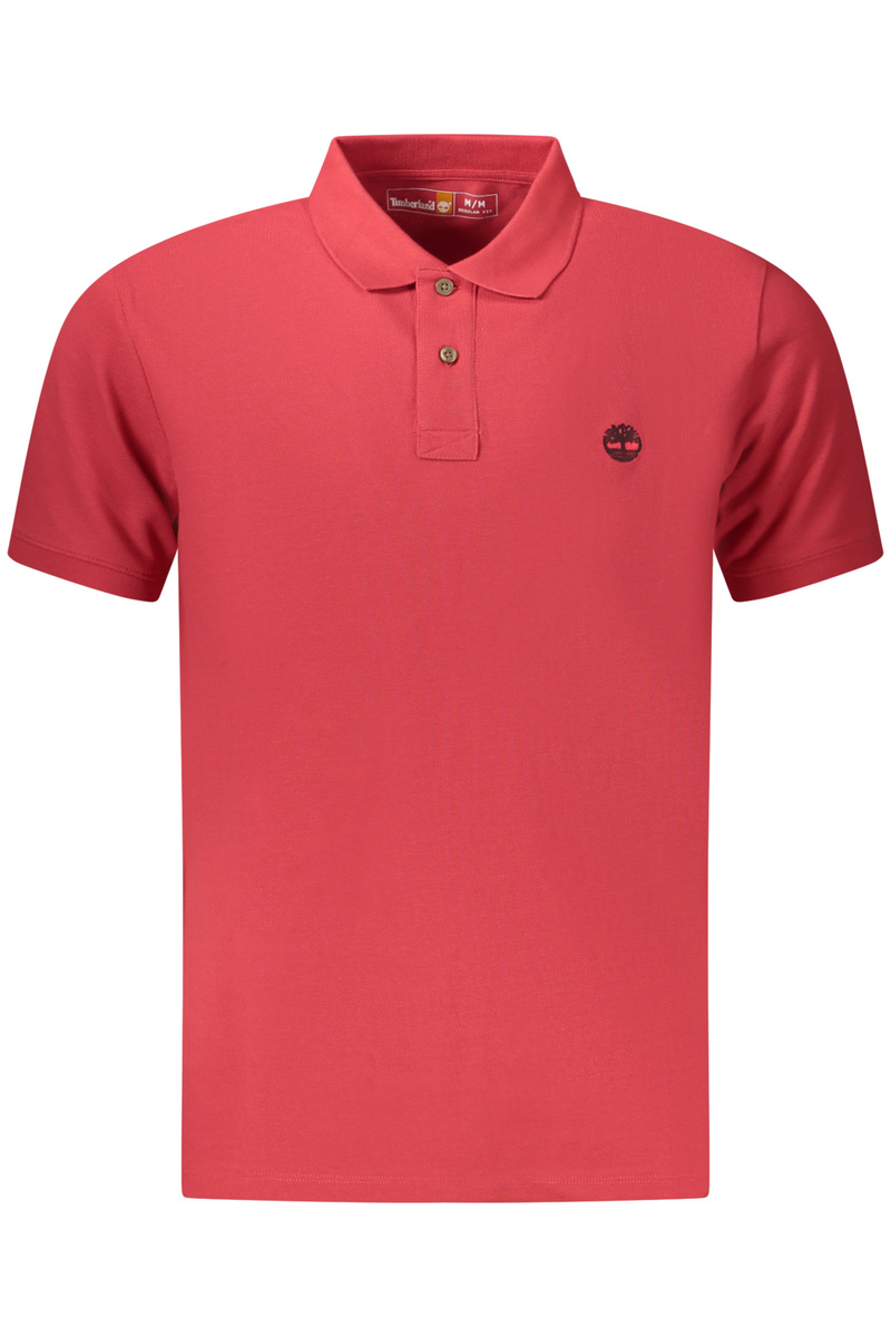TIMBERLAND MĘSKA KOSZULKA POLO Z KRÓTKIM RĘKAWEM, CZERWONA