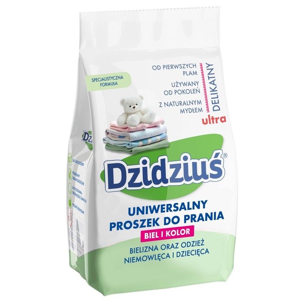 Dzidziuś Uniwersalny proszek do prania Biel i Kolor 1.5 kg - środek do prania
