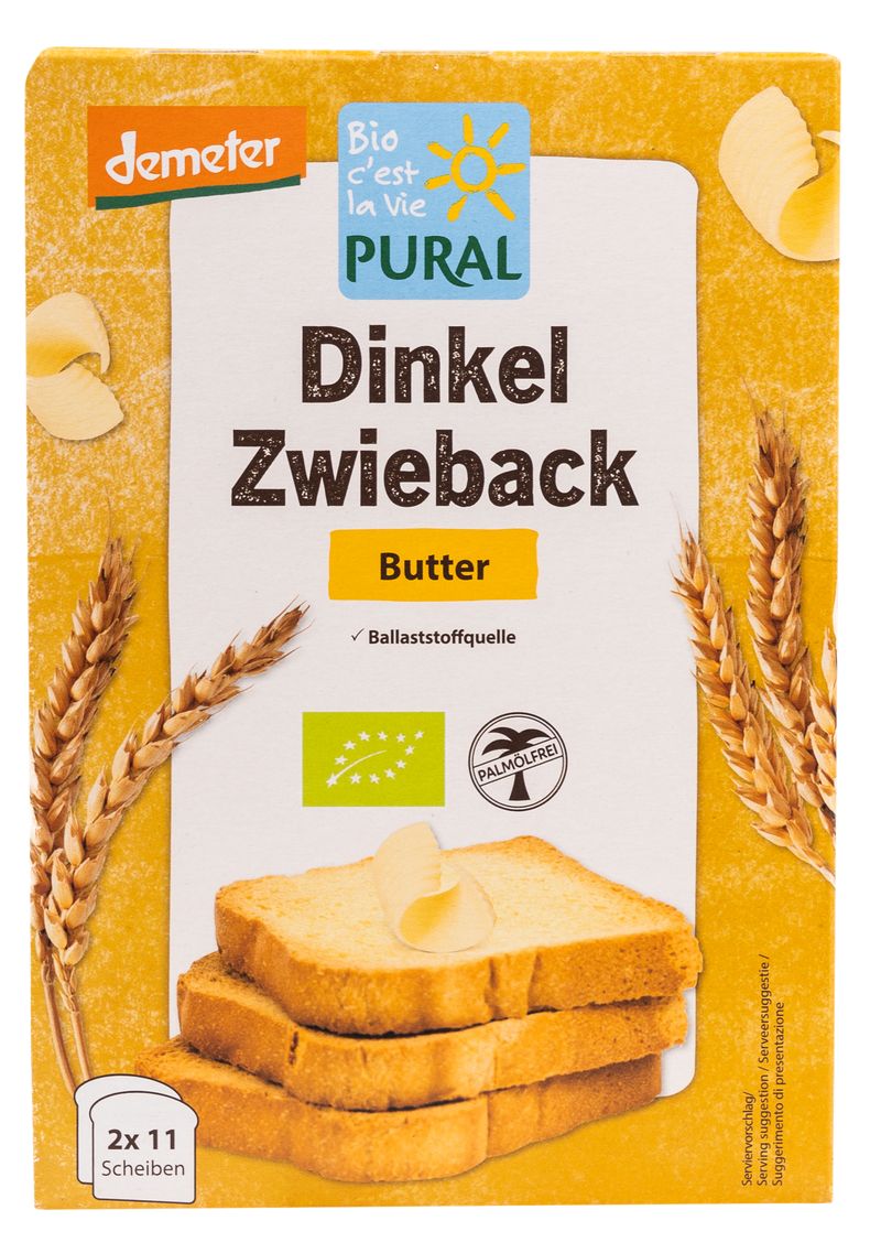 Pural Sucharki orkiszowe maślane 200 g Bio - żywność