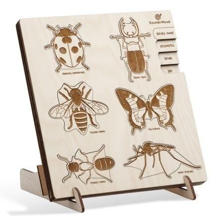 Puzzle drewniane - Do biedronki przyszedł żuk Sounds Wood - puzzle
