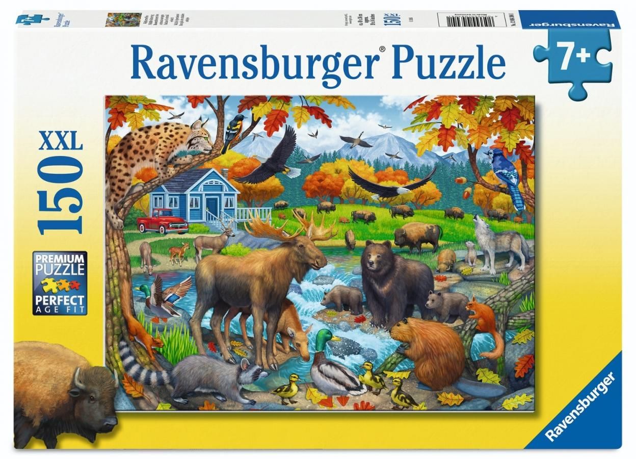 Puzzle 150 Wildlife Gathering Ravensburger - puzzle