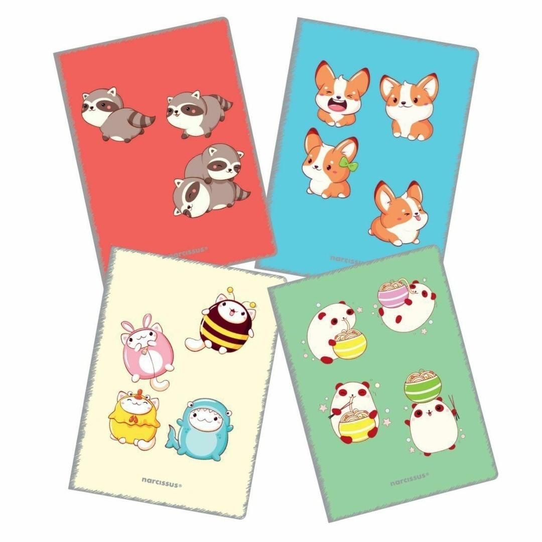 Zeszyt A432k linia 80g (4 szt) Narcissus - zeszyt