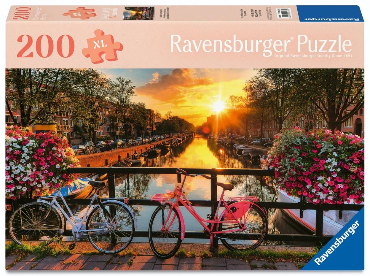 Puzzle 200 Sunset in Amsterdam Ravensburger - puzzle