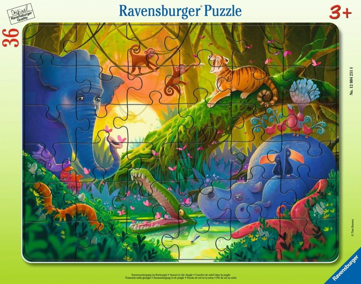 Puzzle 36 Jungle Frame Ravensburger - puzzle