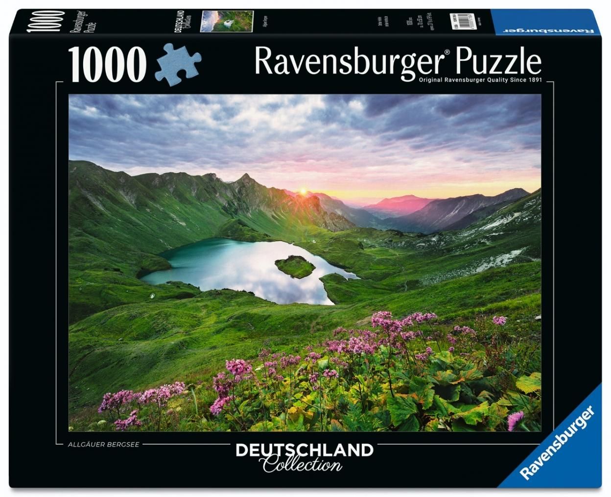 Puzzle 1000 Allgu Mountain Lake Ravensburger - puzzle
