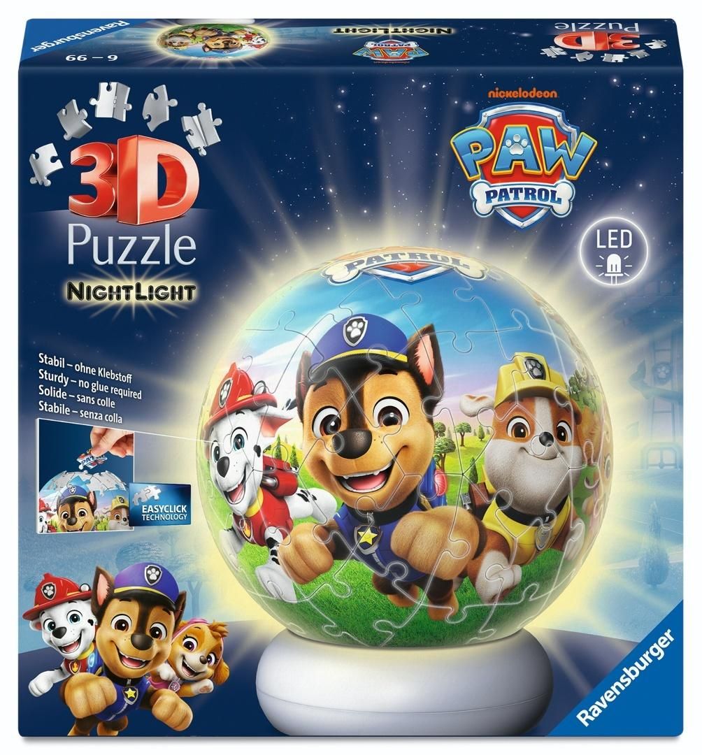 Puzzle 3d NightLight Paw Patrol Ravensburger - puzzle