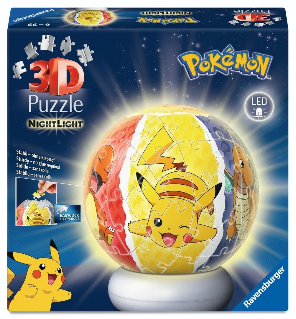 Puzzle 3d NightLight Pokemon Ravensburger - puzzle