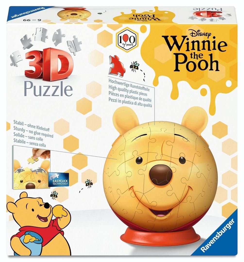 Puzzle 3d Winnie Pooh with ears Ravensburger - puzzle