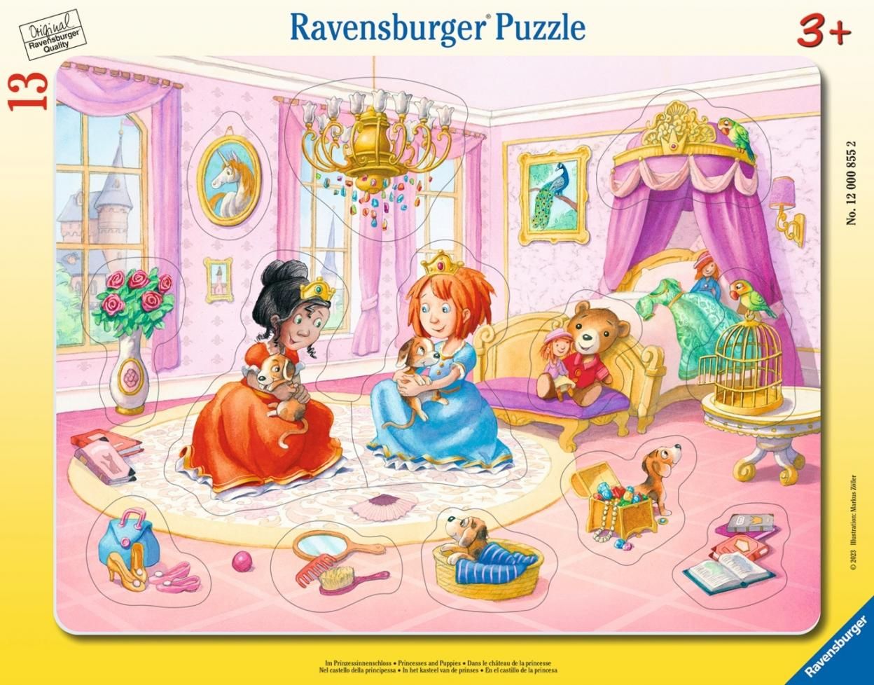 Puzzle Princesses and Puppies Where to Put It? Ravensburger - puzzle