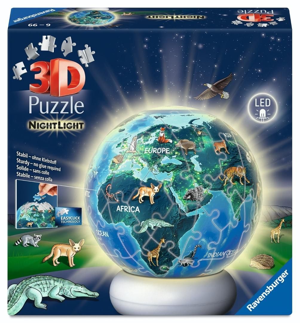 Puzzle 3d NightLight The Earth by Night Ravensburger - puzzle