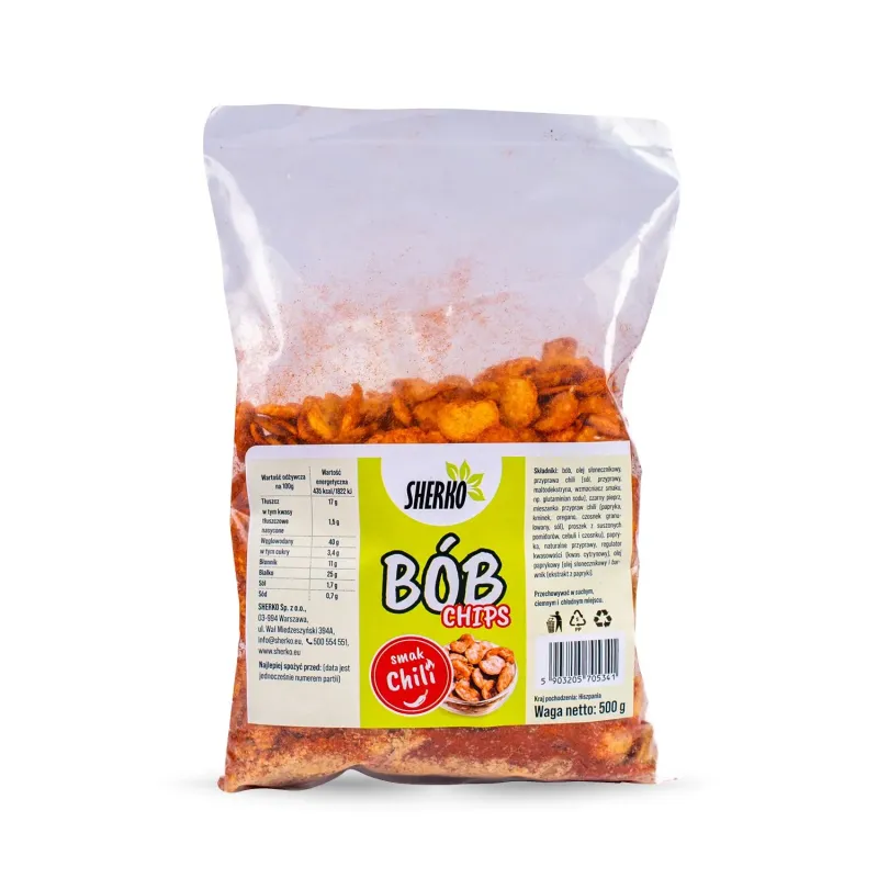 Prażony Bób chili 500 g