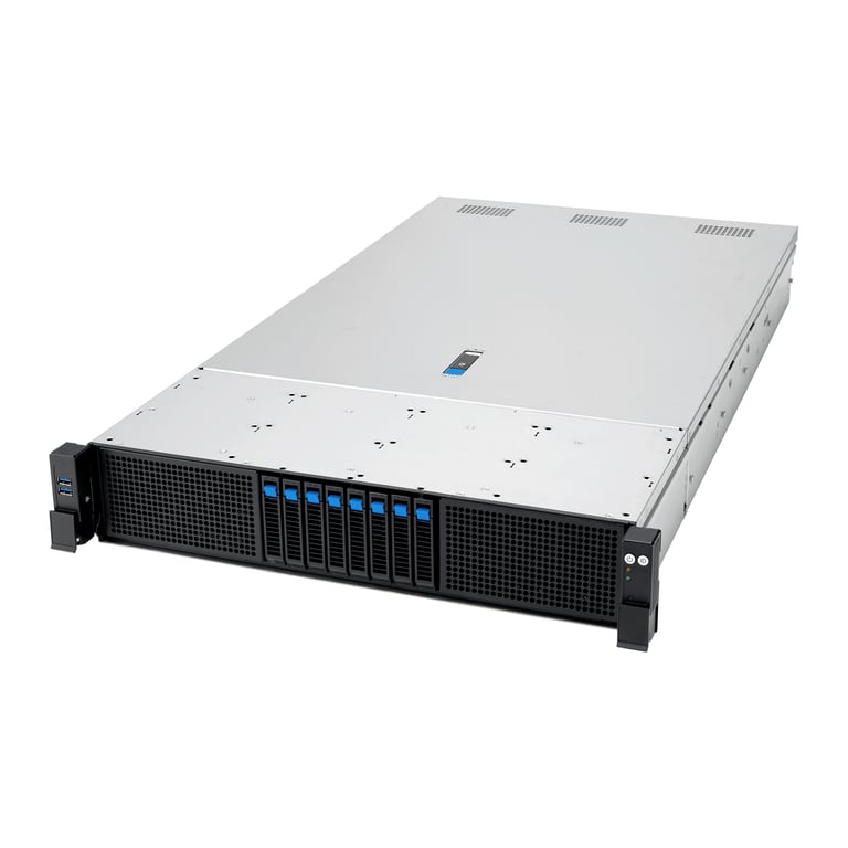ASUS RS720A-E13-RS8U Socket SP5 Rack (2U) Czarny, Srebrny