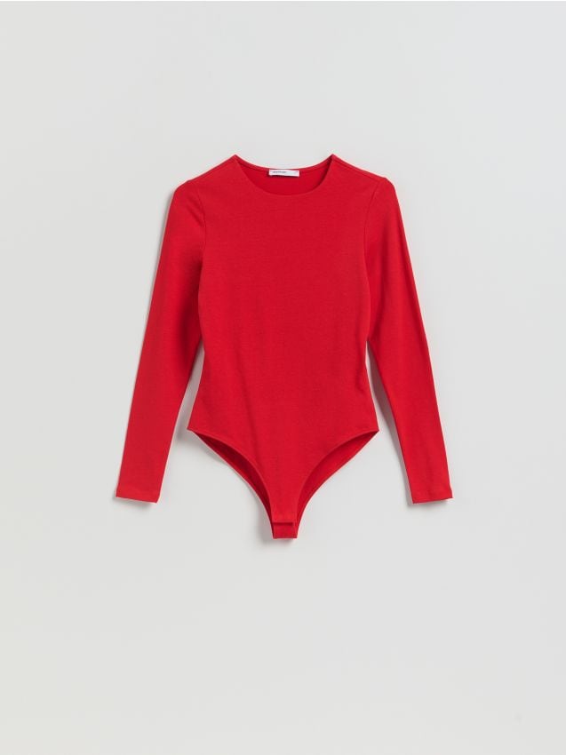 Reserved - Gładkie body - czerwony