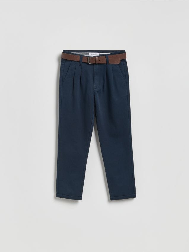 Reserved - Spodnie chino - granatowy