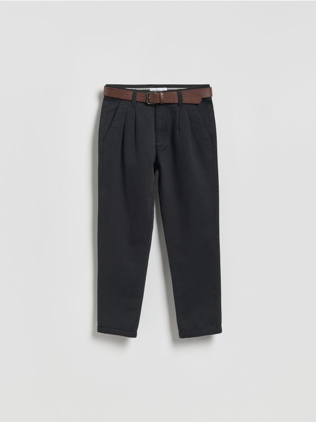 Reserved - Spodnie chino - czarny