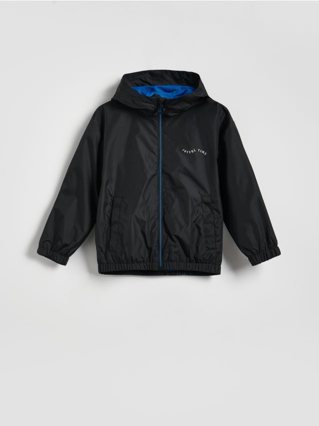 Reserved - Wiatrówka z kapturem - czarny