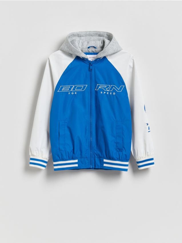 Reserved - Kurtka z kapturem - niebieski