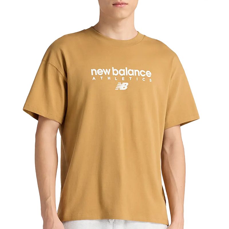 Koszulka męska New Balance MT61D0U5ABG - pomarańczowa