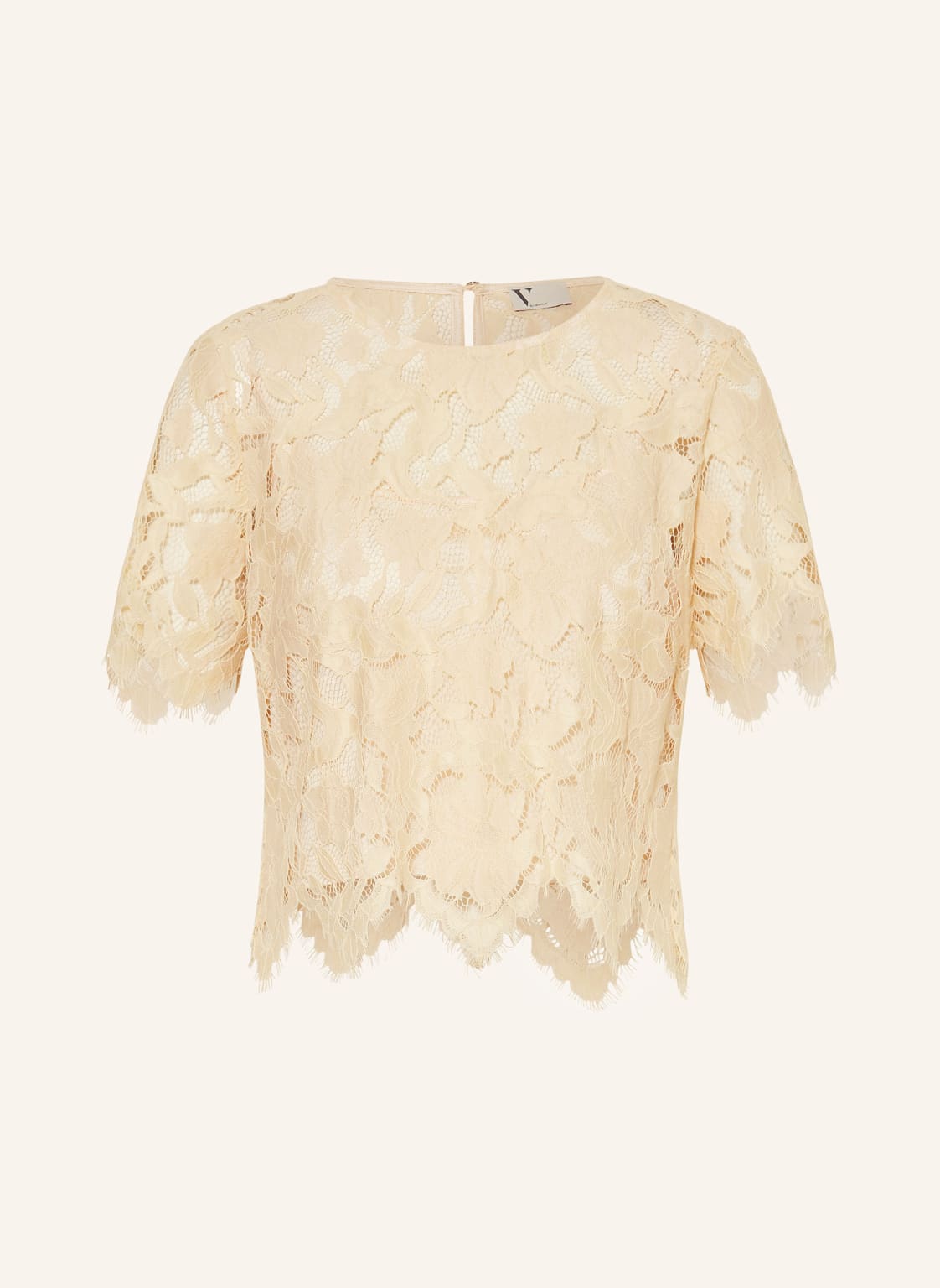 V By Vera Mont Bluzka Z Koronki beige