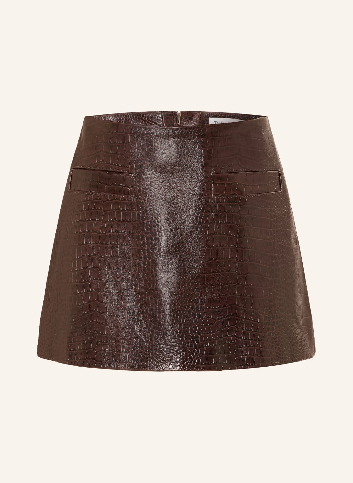 The Frankie Shop Skórzana Spódnica Rory braun