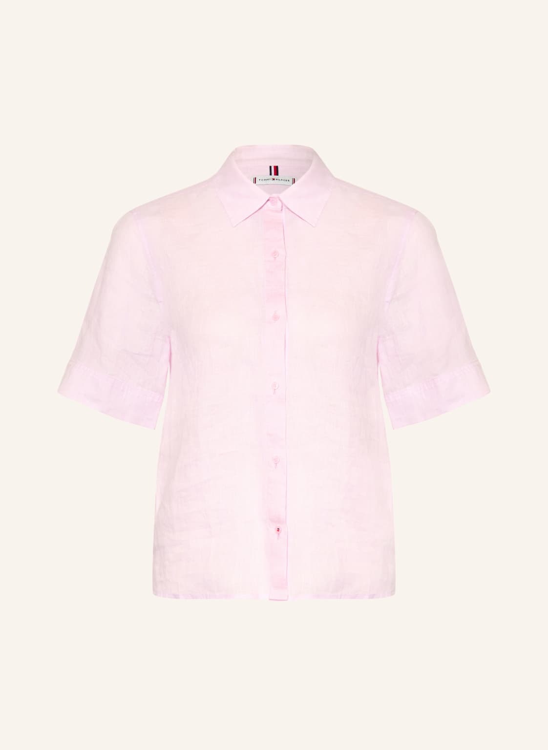 Tommy Hilfiger Bluzka Z Lnu rosa