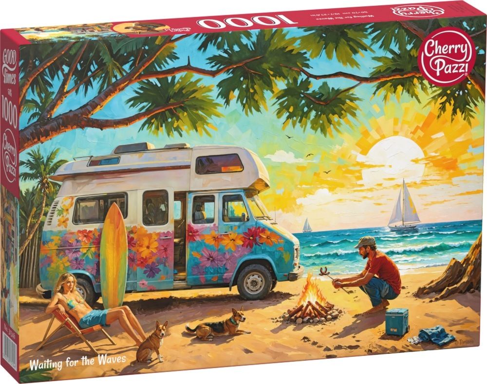 Puzzle 1000 CherryPazzi Waiting for the Waves 31346 - puzzle