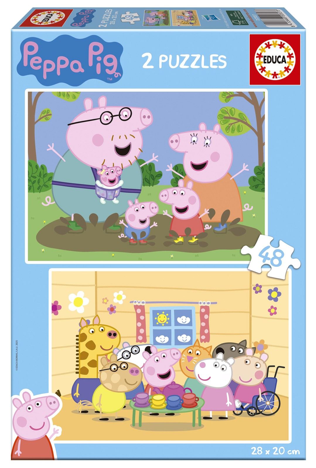 Puzzle 2x48 Świnka Peppa 113787 Educa - puzzle