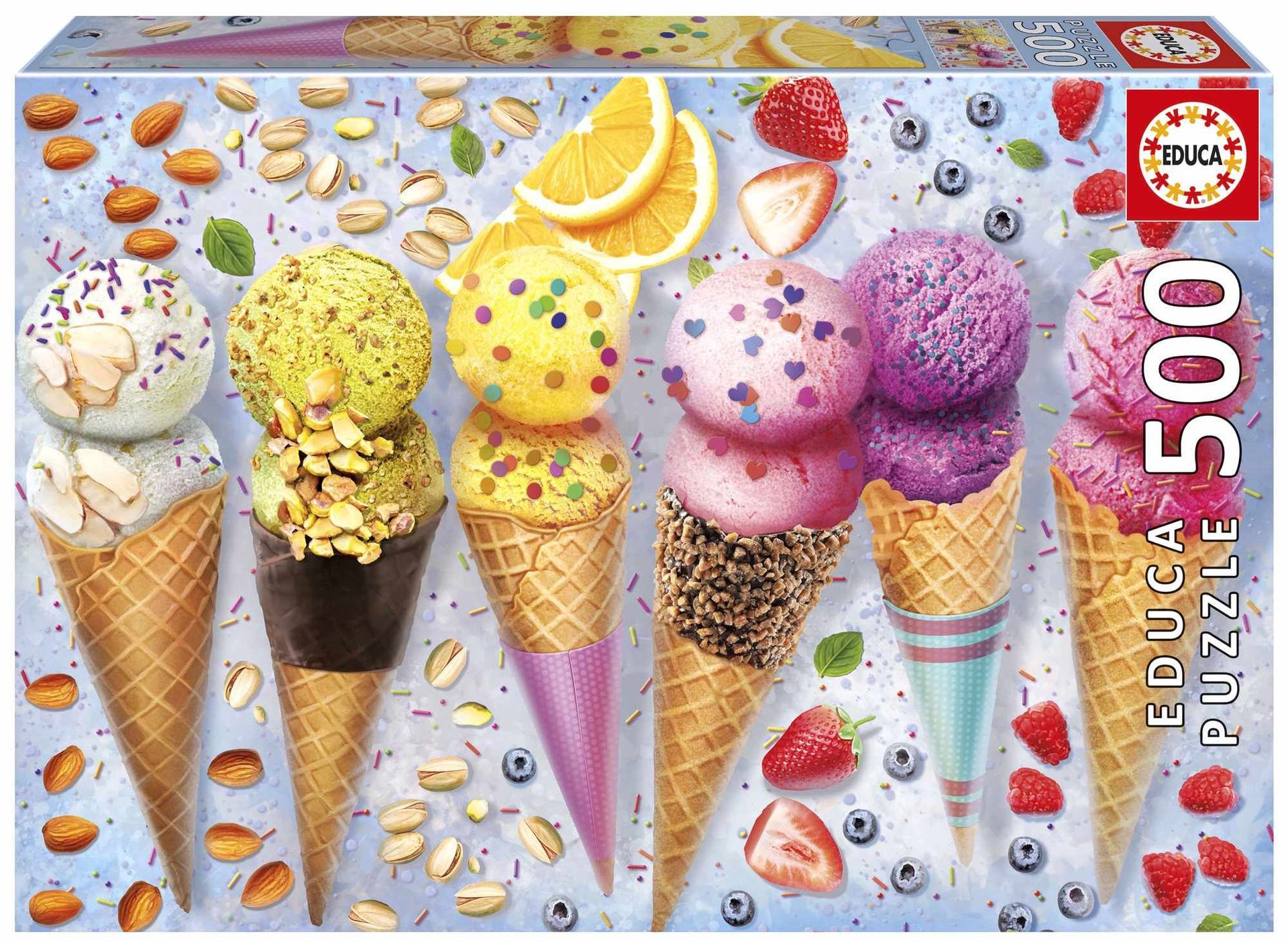 Puzzle 500 Lody w wafelku 113798 Educa - puzzle