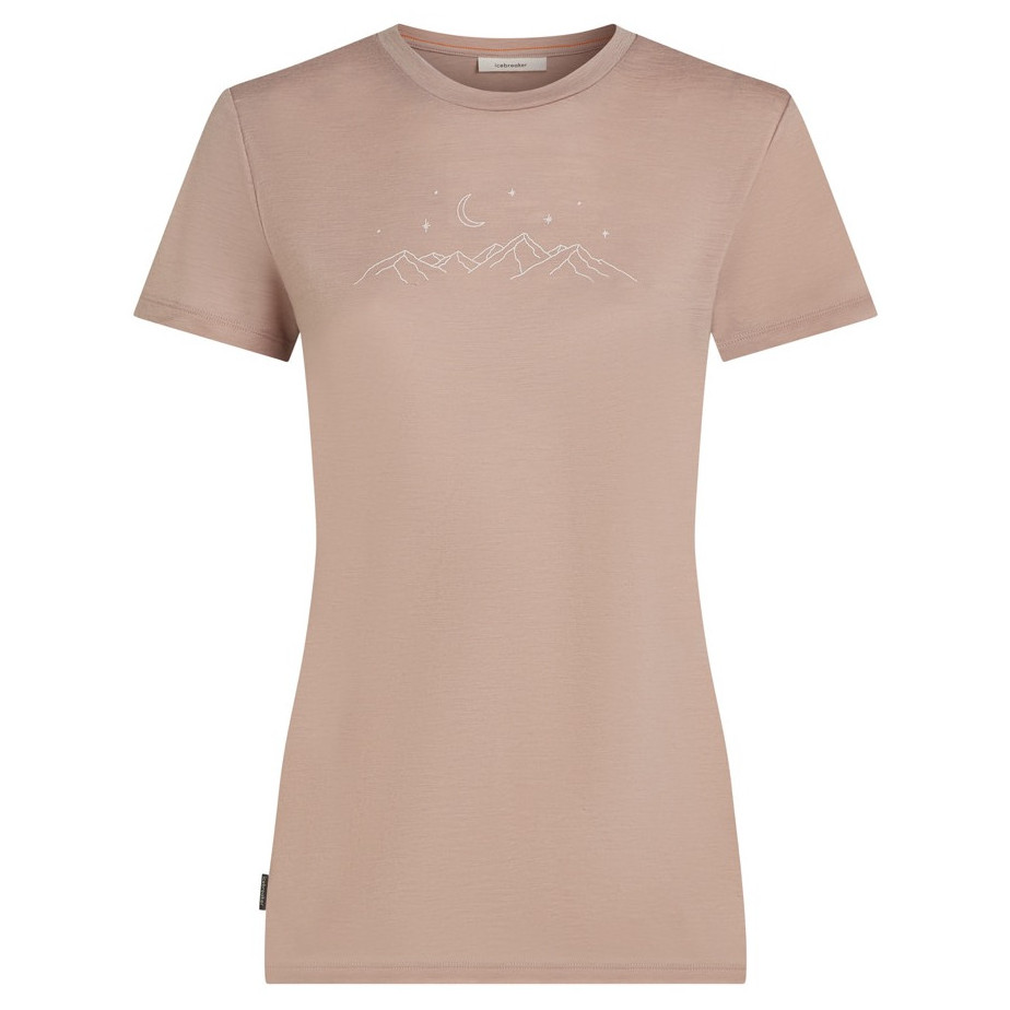 Koszulka damska Icebreaker Women Merino 150 Tech Lite SS Tee Sparkling Stars Rozmiar: L / Kolor: różowy