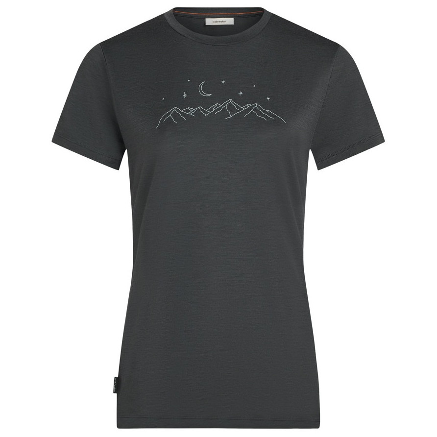 Koszulka damska Icebreaker Women Merino 150 Tech Lite SS Tee Sparkling Stars Rozmiar: M / Kolor: ciemnoszary