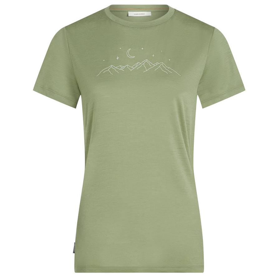 Koszulka damska Icebreaker Women Merino 150 Tech Lite SS Tee Sparkling Stars Rozmiar: S / Kolor: zielony