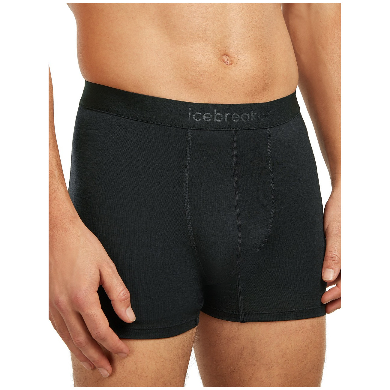 Męskie bokserki Icebreaker Men Merino Blend 125 ZoneKnit™ Boxers Rozmiar: XL / Kolor: czarny