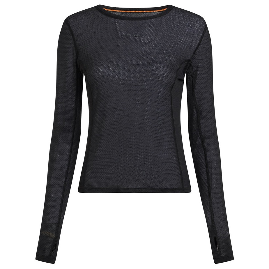 Koszulka damska Icebreaker Women Merino Blend 75 Cool-Lite™ Featherlight™ LS Crewe Rozmiar: M / Kolor: czarny