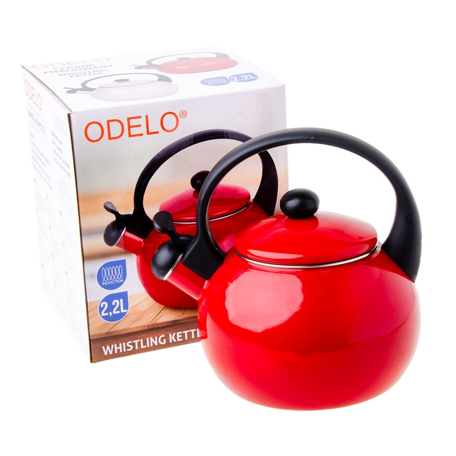 AMELIO Czajnik emaliowany 2,2L Red/OD2376 DH-OD2376